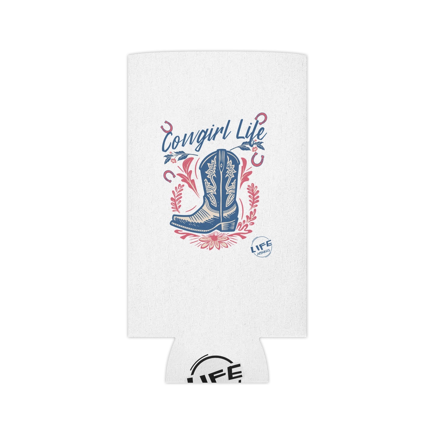Cowgirl Life Can Cooler - Fun Summer Drink Holder, Western Style Beverage Insulator, Perfect for Parties, Outdoor Events, BBQs, and Gifts