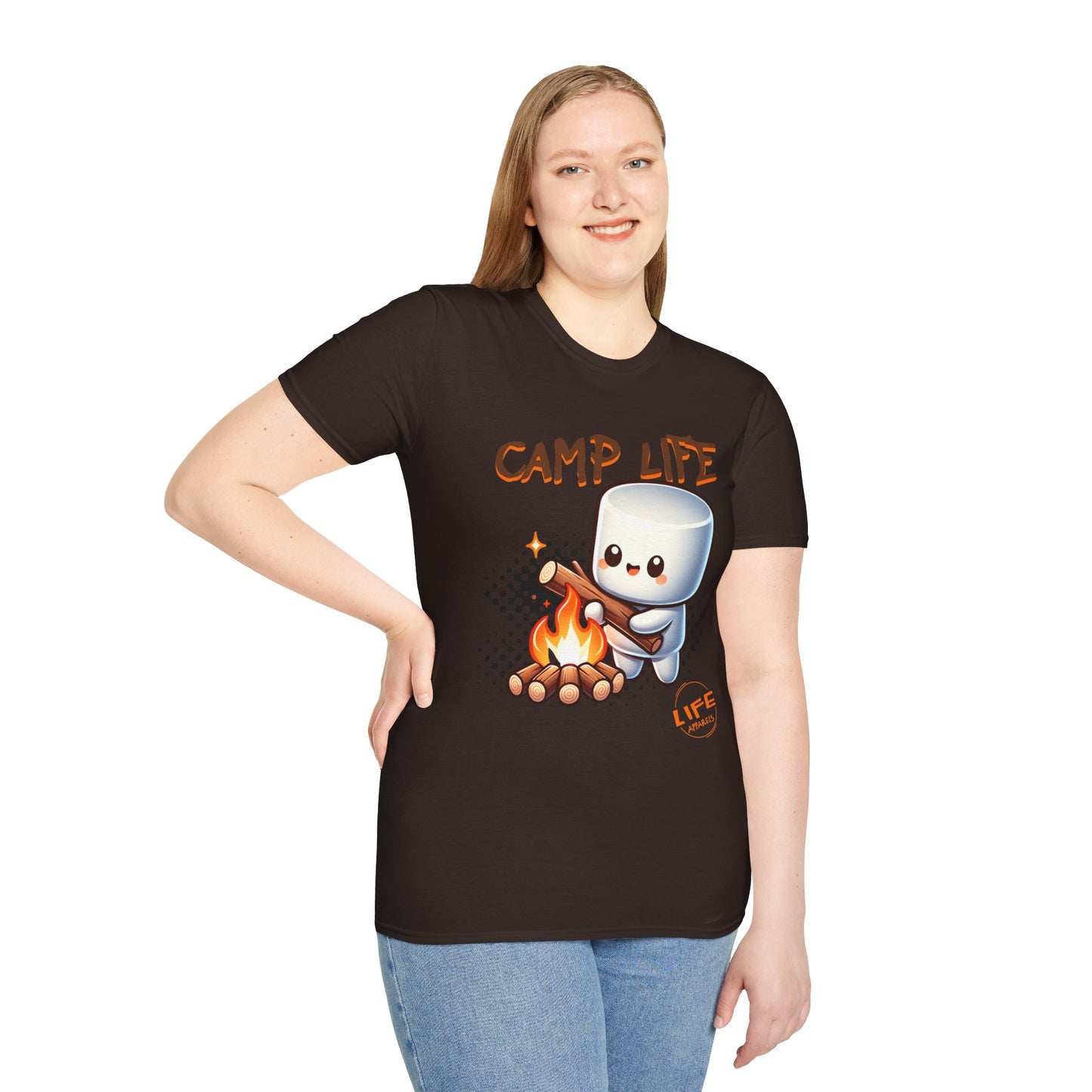 Camp Life Unisex T-Shirt, Outdoor Adventure Tee, Gift for Campers, Summer Vibes Shirt, Cozy Nature Apparel