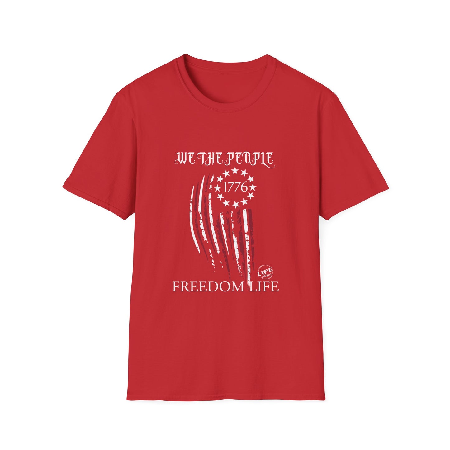 Patriot Life Shirt | Freedom Life Shirt | Life Apparels | Patriotic Freedom Life T-Shirt, Unisex Shirt for Independence Day, Red T-Shirt for Summer Celebrations, Statement Tee