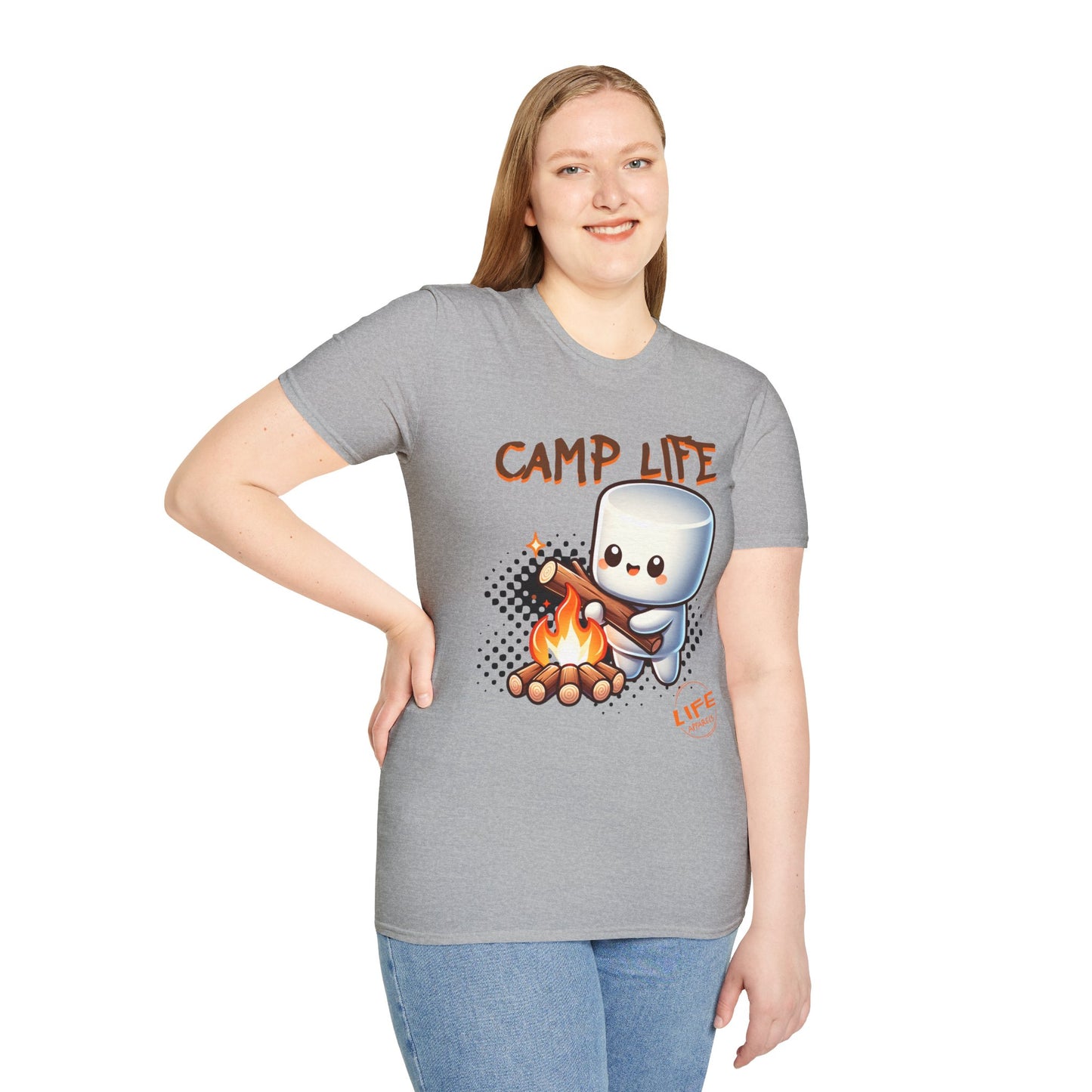 Camp Life Unisex T-Shirt, Outdoor Adventure Tee, Gift for Campers, Summer Vibes Shirt, Cozy Nature Apparel