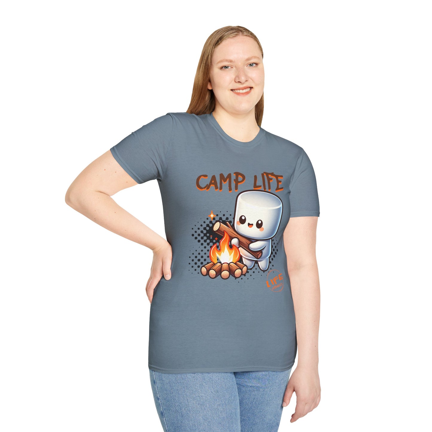 Camp Life Unisex T-Shirt, Outdoor Adventure Tee, Gift for Campers, Summer Vibes Shirt, Cozy Nature Apparel