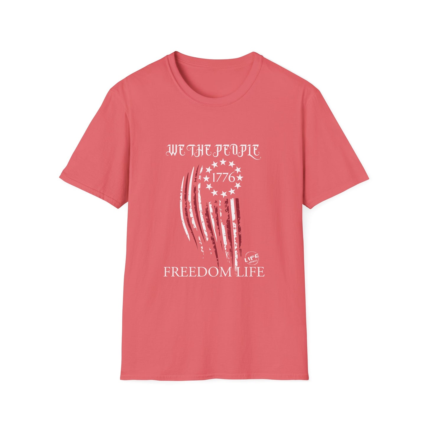 Patriot Life Shirt | Freedom Life Shirt | Life Apparels | Patriotic Freedom Life T-Shirt, Unisex Shirt for Independence Day, Red T-Shirt for Summer Celebrations, Statement Tee