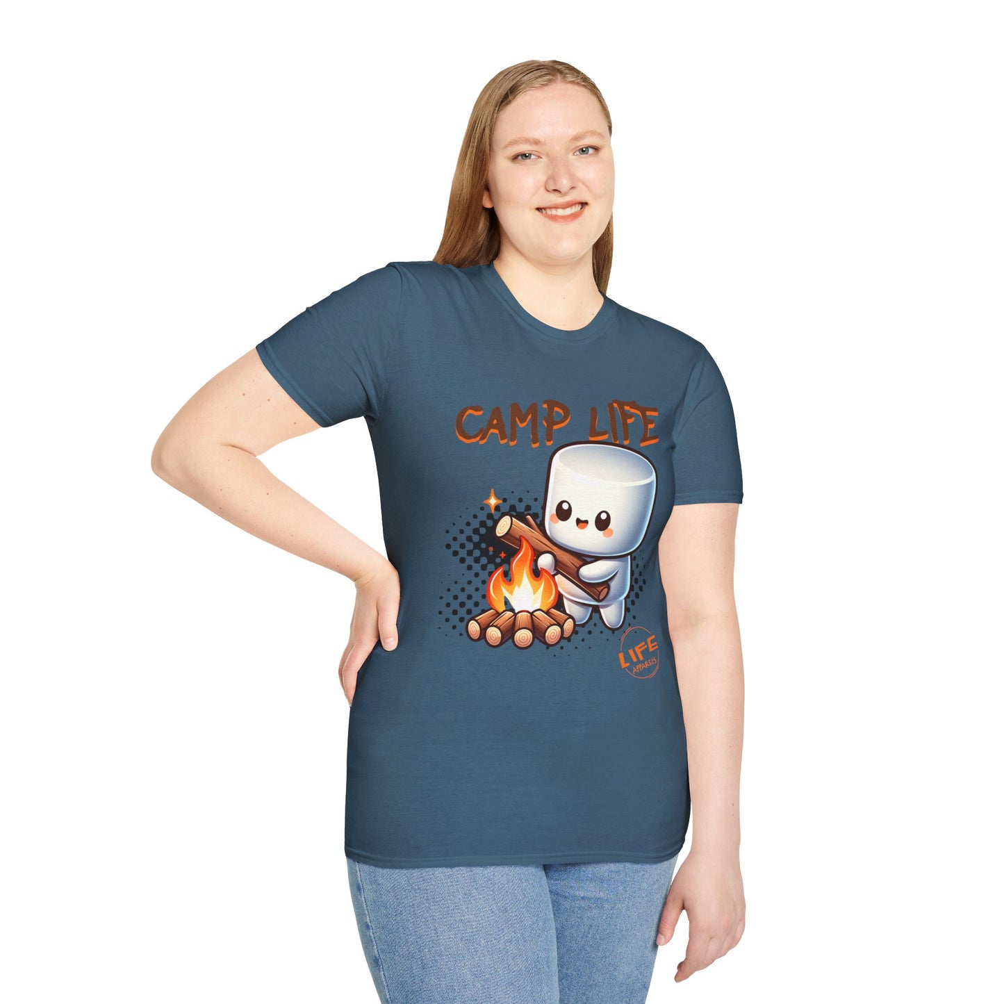 Camp Life Unisex T-Shirt, Outdoor Adventure Tee, Gift for Campers, Summer Vibes Shirt, Cozy Nature Apparel
