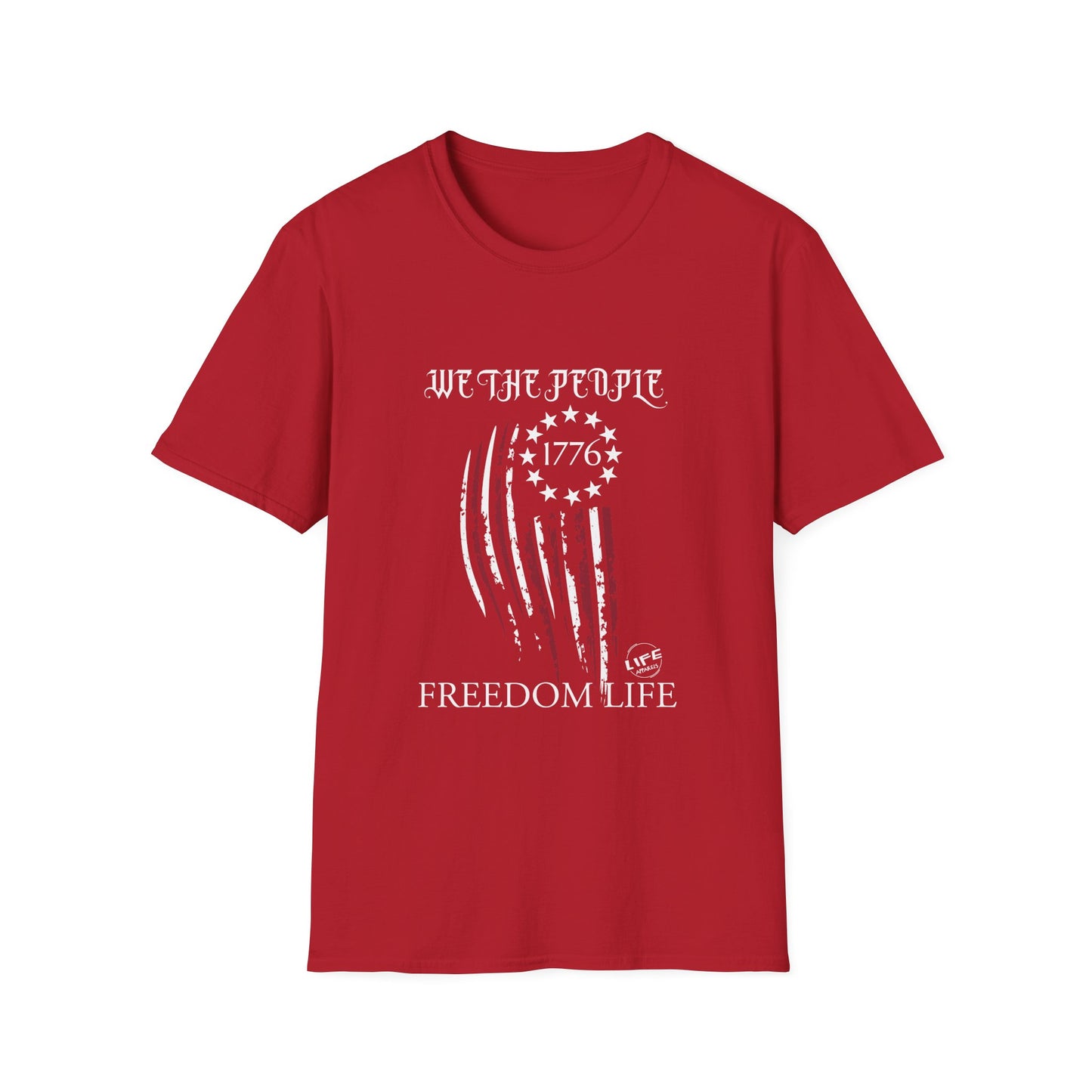 Patriot Life Shirt | Freedom Life Shirt | Life Apparels | Patriotic Freedom Life T-Shirt, Unisex Shirt for Independence Day, Red T-Shirt for Summer Celebrations, Statement Tee