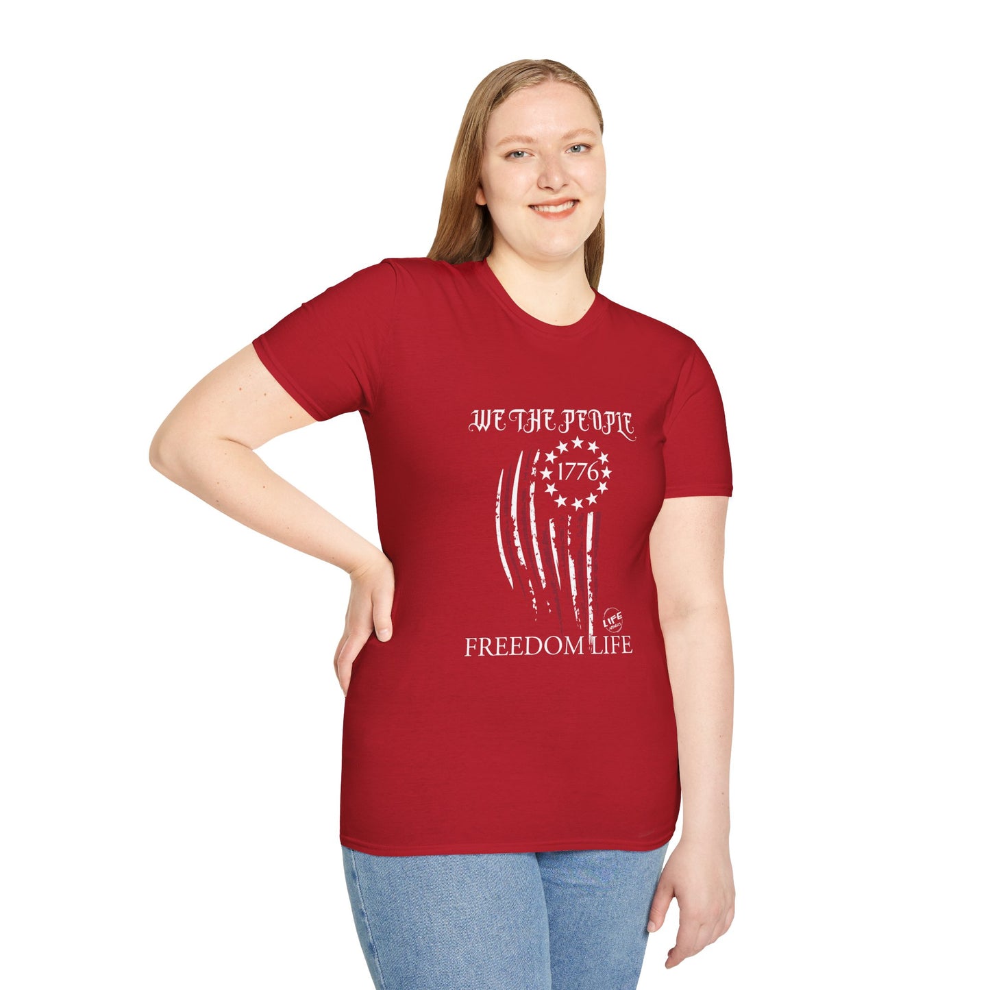 Patriot Life Shirt | Freedom Life Shirt | Life Apparels | Patriotic Freedom Life T-Shirt, Unisex Shirt for Independence Day, Red T-Shirt for Summer Celebrations, Statement Tee