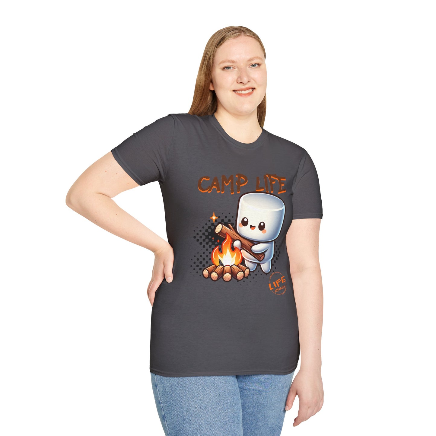Camp Life Unisex T-Shirt, Outdoor Adventure Tee, Gift for Campers, Summer Vibes Shirt, Cozy Nature Apparel