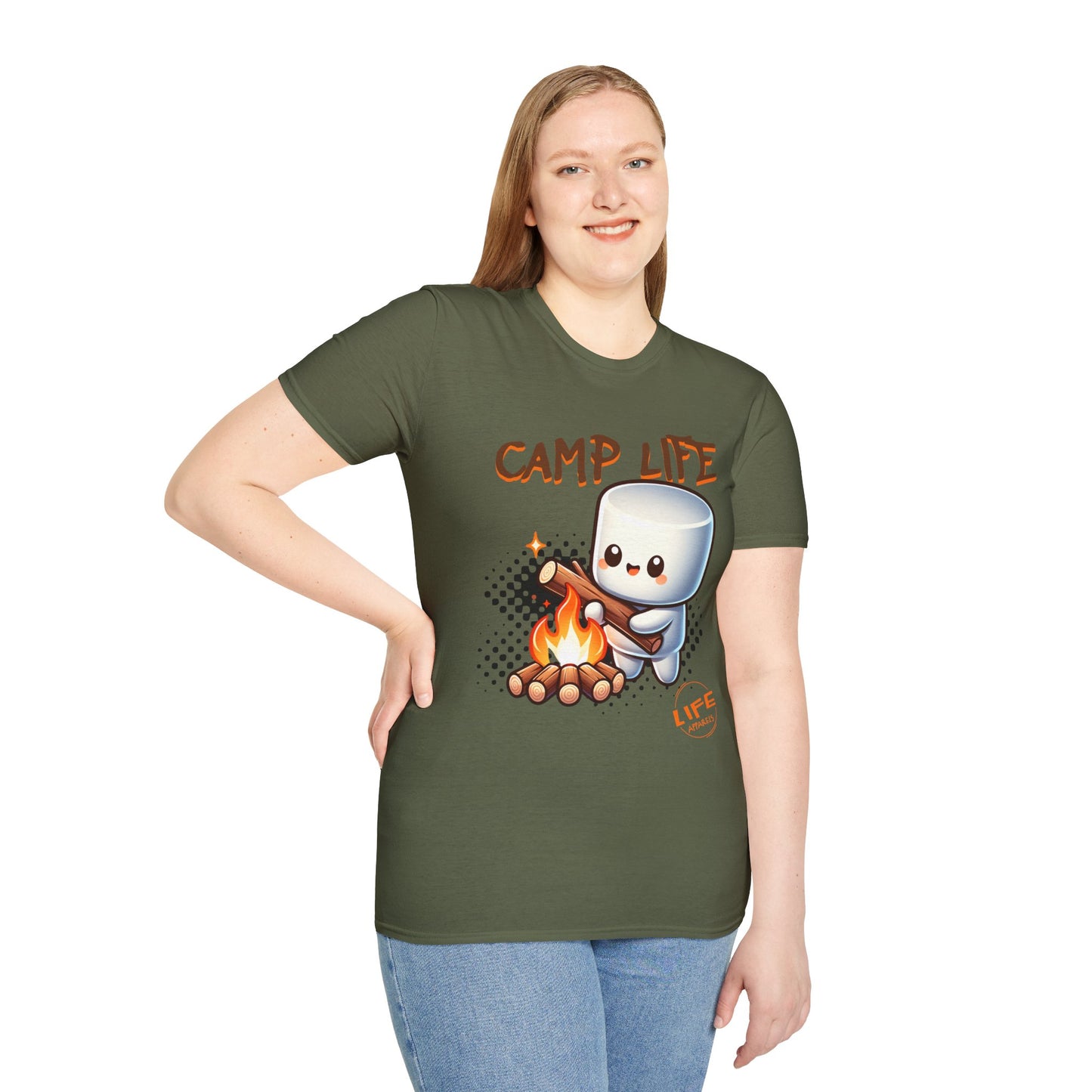 Camp Life Unisex T-Shirt, Outdoor Adventure Tee, Gift for Campers, Summer Vibes Shirt, Cozy Nature Apparel