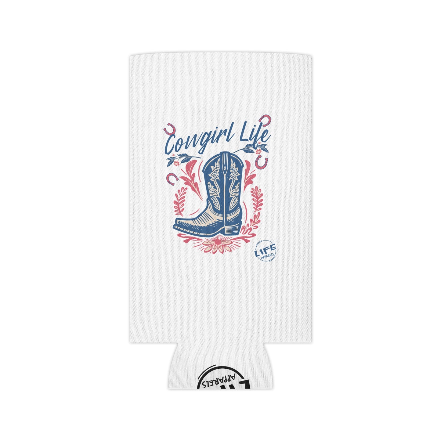 Cowgirl Life Can Cooler - Fun Summer Drink Holder, Western Style Beverage Insulator, Perfect for Parties, Outdoor Events, BBQs, and Gifts