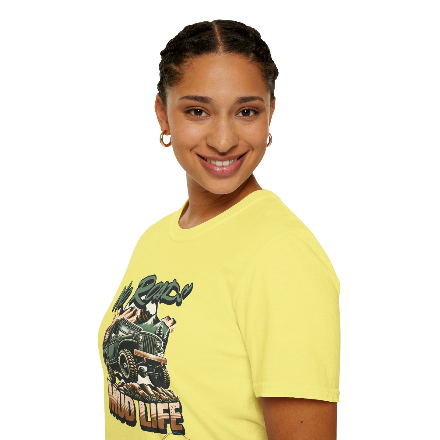 Mud Life Adventure Softstyle T-Shirt, Off-Roading Apparel, Outdoor Enthusiast Gift, Casual Wear, Adventure Loving Tee