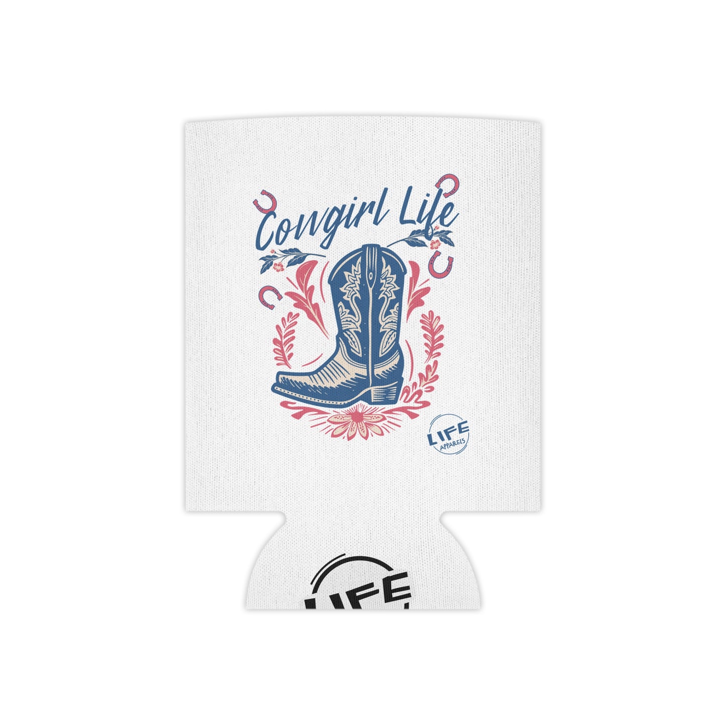 Cowgirl Life Can Cooler - Fun Summer Drink Holder, Western Style Beverage Insulator, Perfect for Parties, Outdoor Events, BBQs, and Gifts