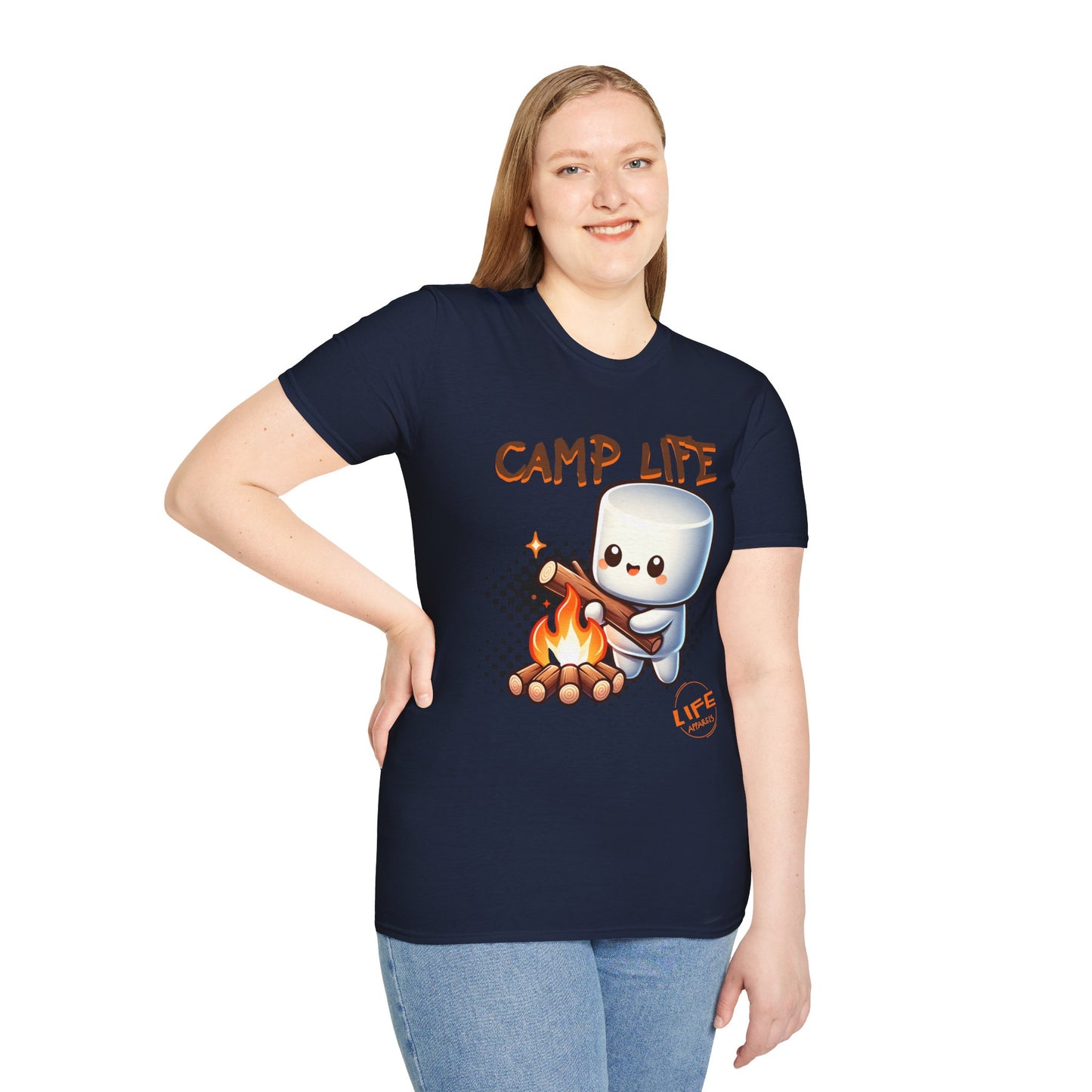 Camp Life Unisex T-Shirt, Outdoor Adventure Tee, Gift for Campers, Summer Vibes Shirt, Cozy Nature Apparel