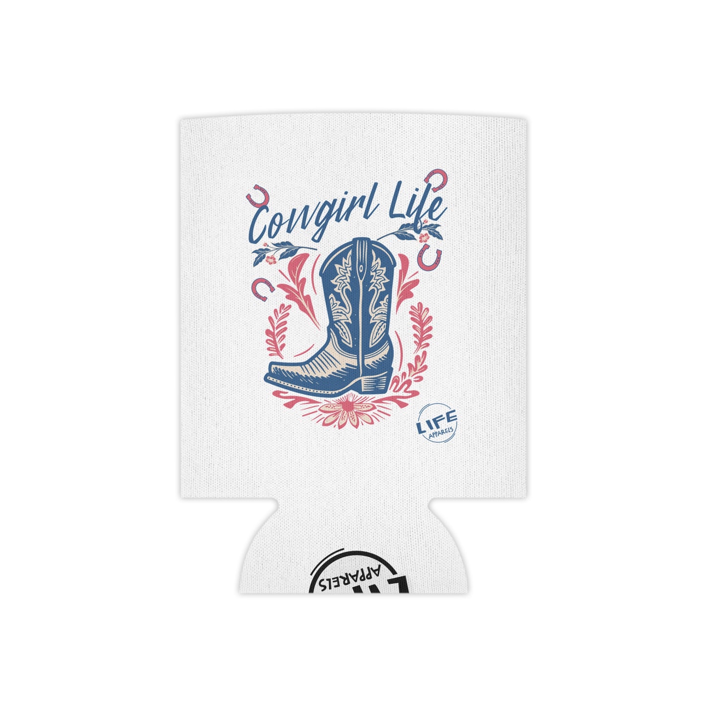 Cowgirl Life Can Cooler - Fun Summer Drink Holder, Western Style Beverage Insulator, Perfect for Parties, Outdoor Events, BBQs, and Gifts