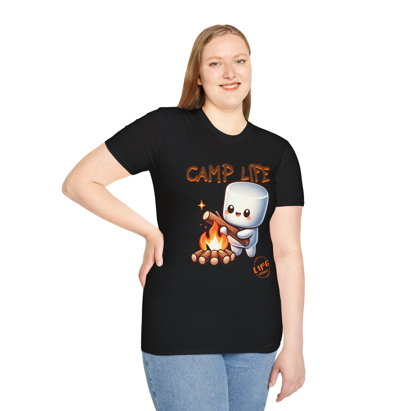 Camp Life Unisex T-Shirt, Outdoor Adventure Tee, Gift for Campers, Summer Vibes Shirt, Cozy Nature Apparel