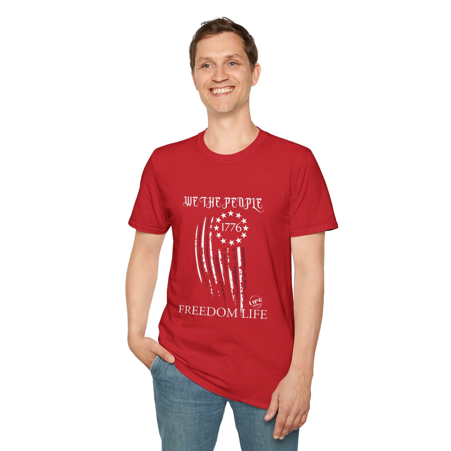 Patriot Life Shirt | Freedom Life Shirt | Life Apparels | Patriotic Freedom Life T-Shirt, Unisex Shirt for Independence Day, Red T-Shirt for Summer Celebrations, Statement Tee