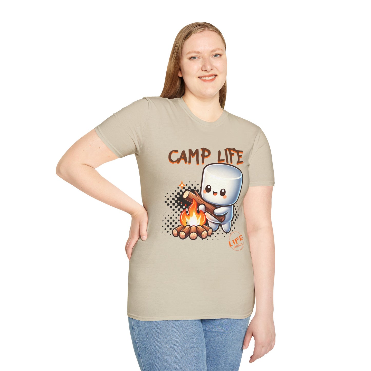 Camp Life Unisex T-Shirt, Outdoor Adventure Tee, Gift for Campers, Summer Vibes Shirt, Cozy Nature Apparel