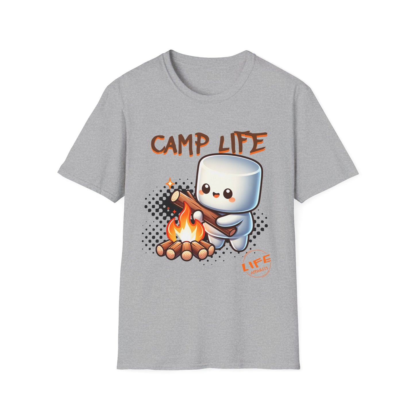 Camp Life Unisex T-Shirt, Outdoor Adventure Tee, Gift for Campers, Summer Vibes Shirt, Cozy Nature Apparel