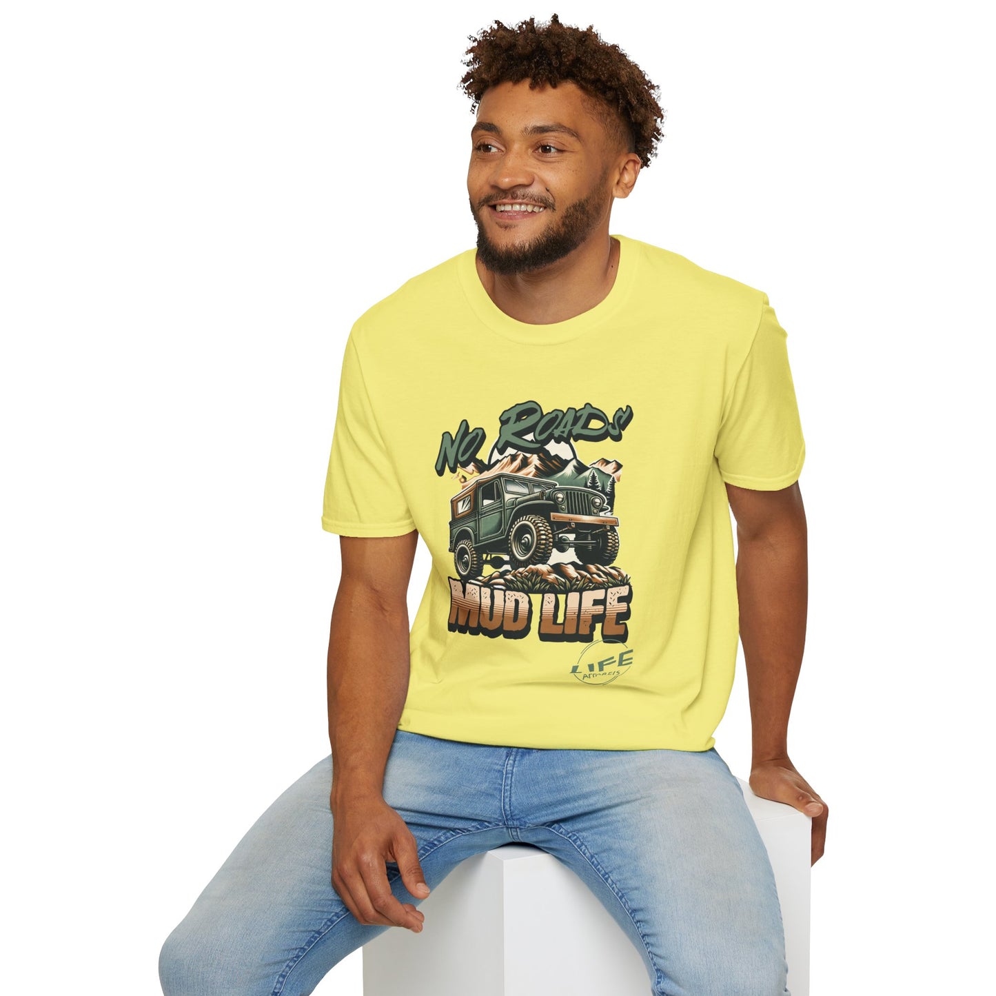 Mud Life Adventure Softstyle T-Shirt, Off-Roading Apparel, Outdoor Enthusiast Gift, Casual Wear, Adventure Loving Tee