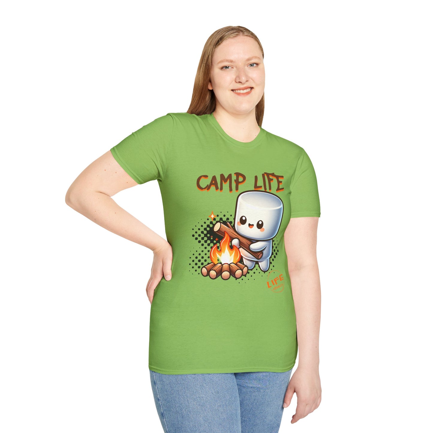 Camp Life Unisex T-Shirt, Outdoor Adventure Tee, Gift for Campers, Summer Vibes Shirt, Cozy Nature Apparel