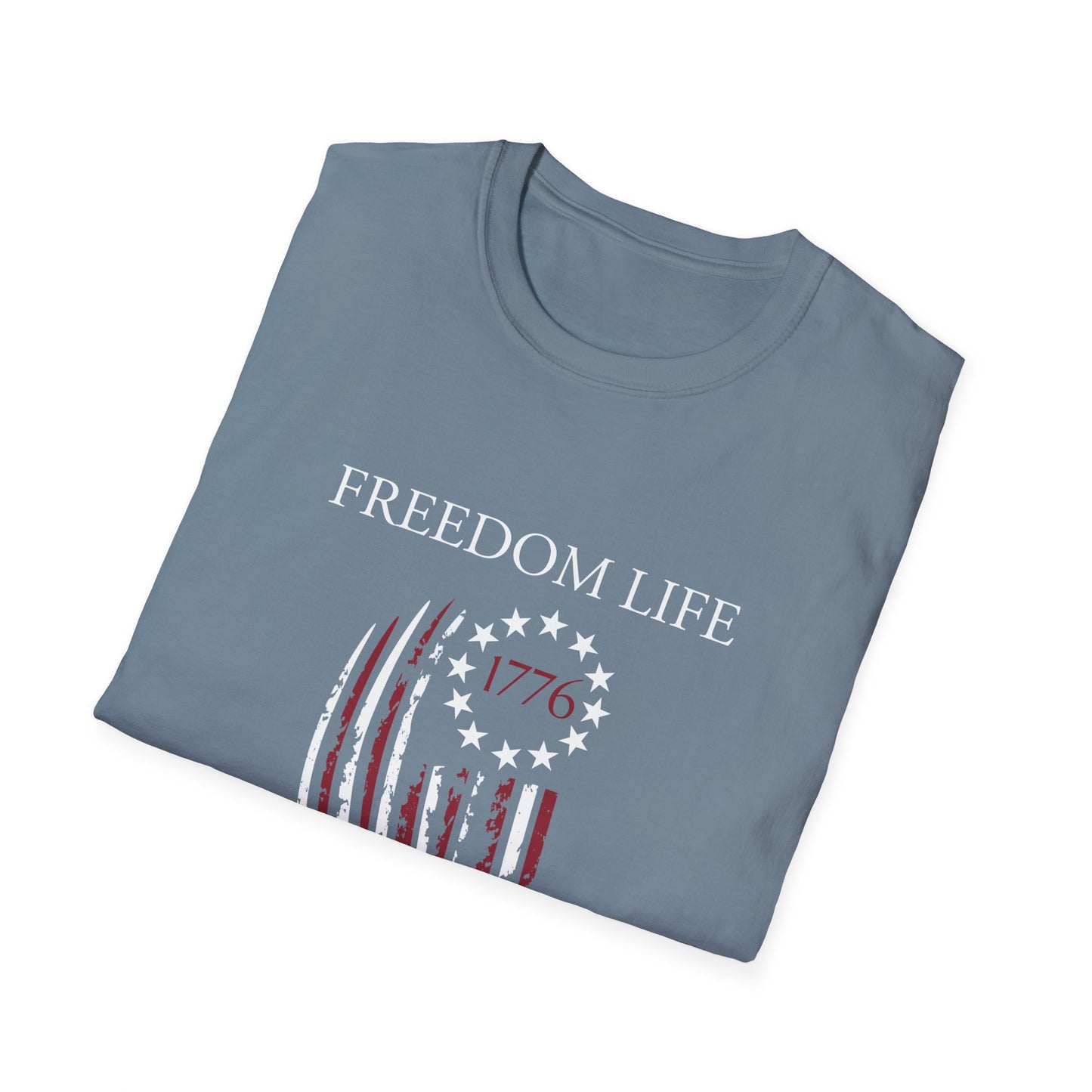 Freedom Life Graphic T-Shirt, Patriotic Apparel, Freedom Tee, Independence Day Gift, 4th of July Celebration, Freedom LIfe Shirt