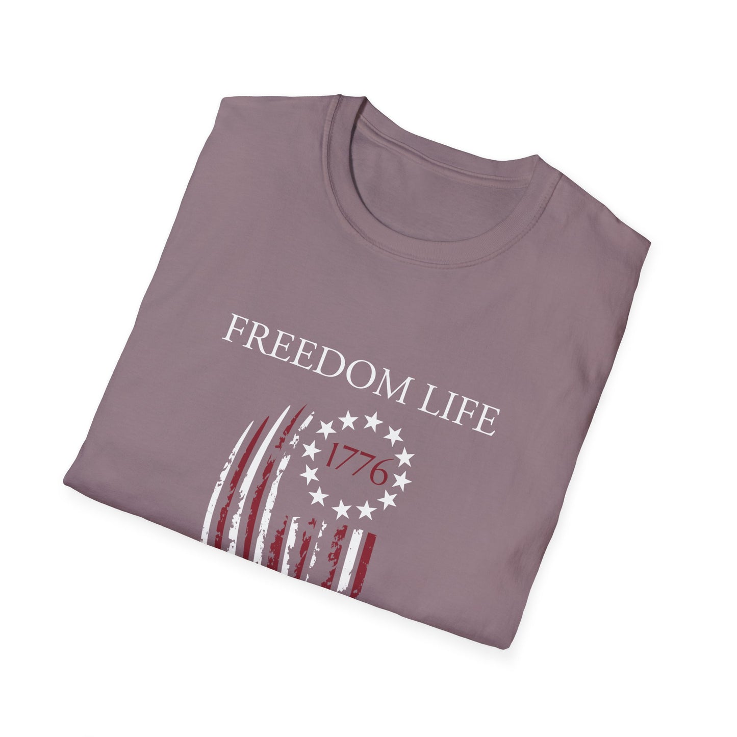 Freedom Life Graphic T-Shirt, Patriotic Apparel, Freedom Tee, Independence Day Gift, 4th of July Celebration, Freedom LIfe Shirt