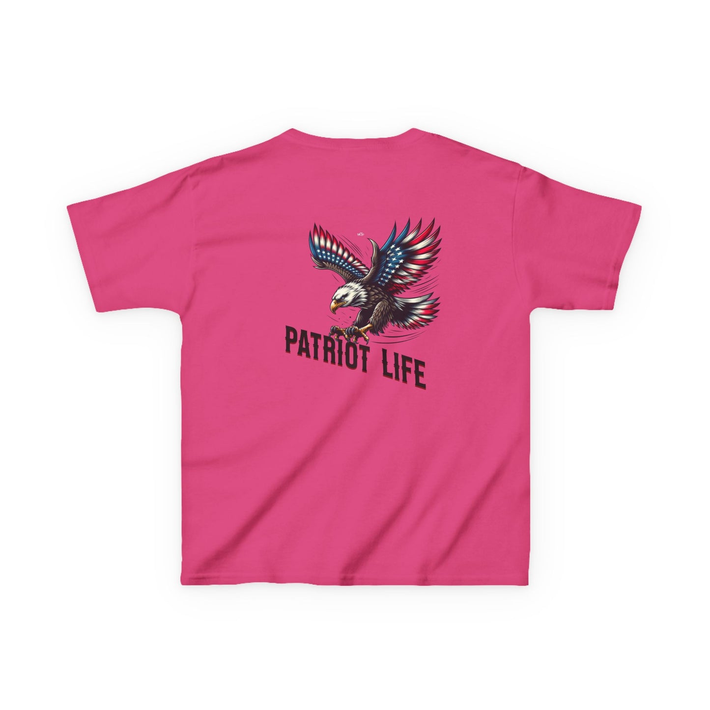 Kids Patriot Life Tee - White Heavy Cotton T-Shirt for Young American Adventurers