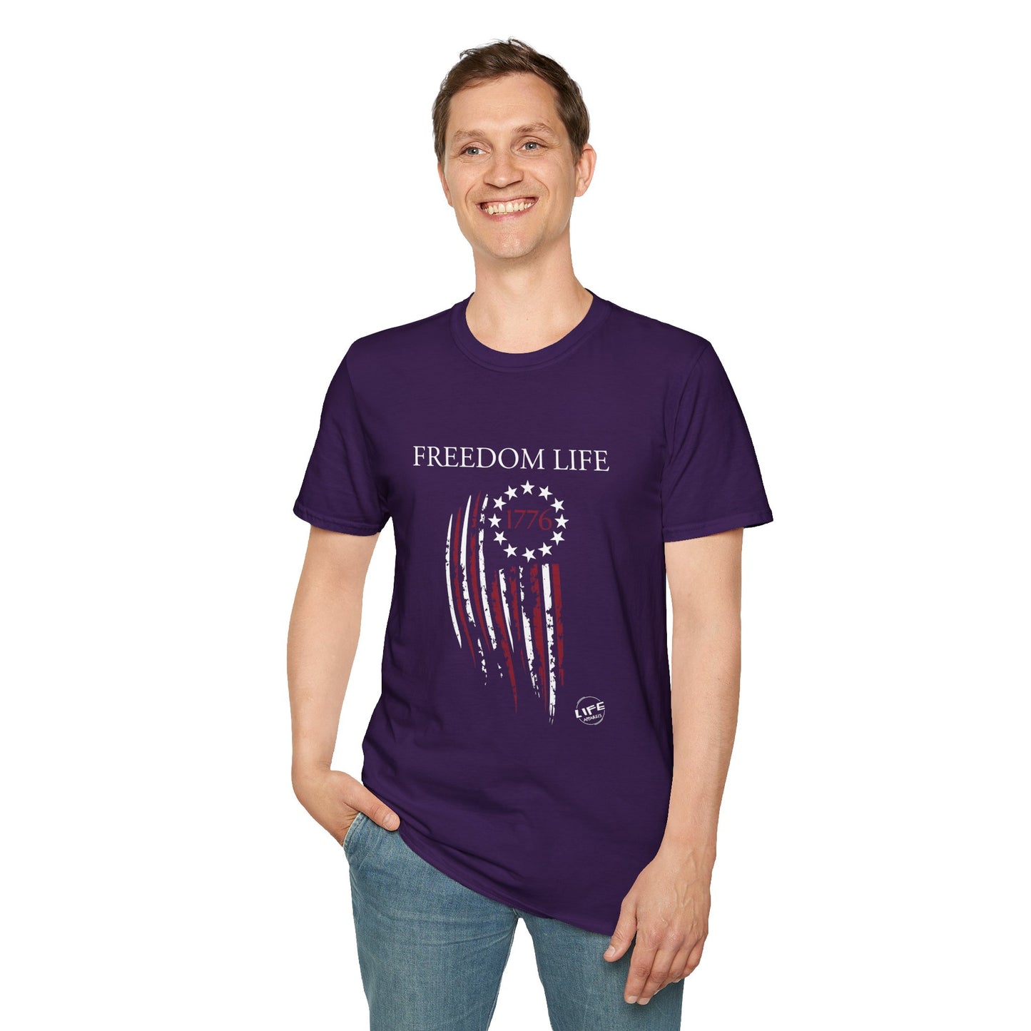Freedom Life Graphic T-Shirt, Patriotic Apparel, Freedom Tee, Independence Day Gift, 4th of July Celebration, Freedom LIfe Shirt