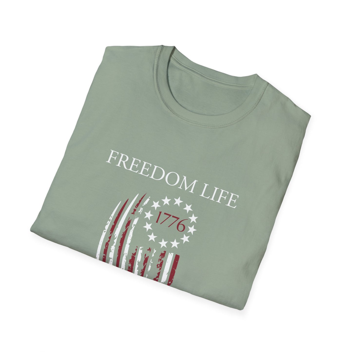 Freedom Life Graphic T-Shirt, Patriotic Apparel, Freedom Tee, Independence Day Gift, 4th of July Celebration, Freedom LIfe Shirt