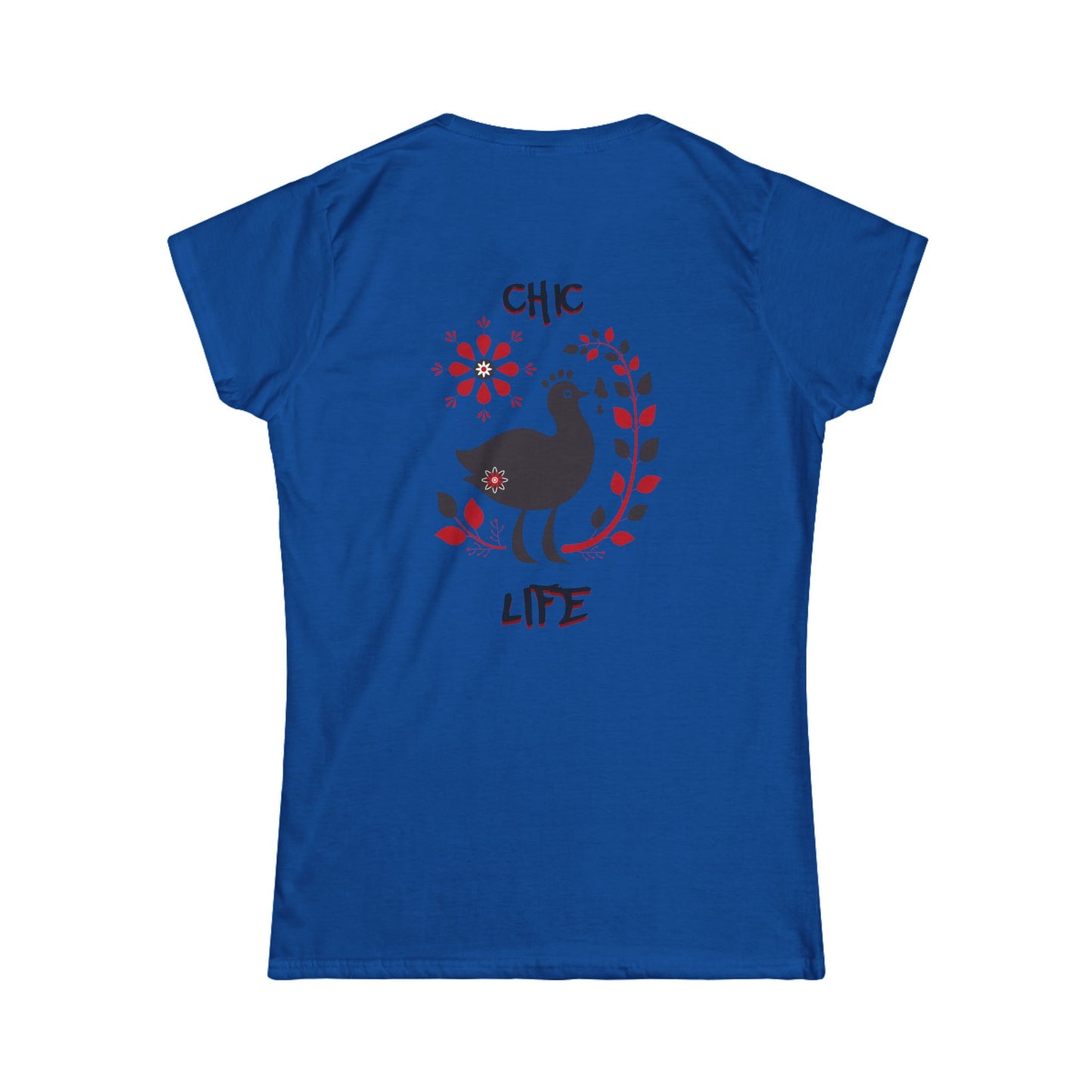 Chic Life Women's Softstyle Tee - Casual Comfort with Artistic Vibe