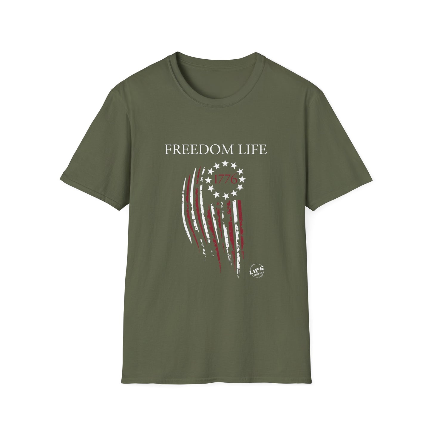 Freedom Life Graphic T-Shirt, Patriotic Apparel, Freedom Tee, Independence Day Gift, 4th of July Celebration, Freedom LIfe Shirt