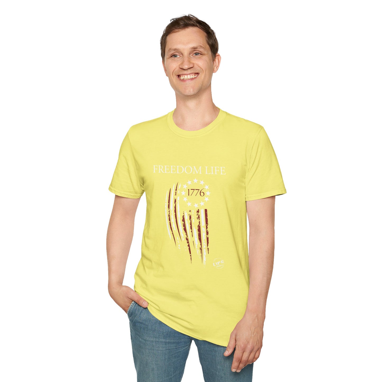 Freedom Life Graphic T-Shirt, Patriotic Apparel, Freedom Tee, Independence Day Gift, 4th of July Celebration, Freedom LIfe Shirt