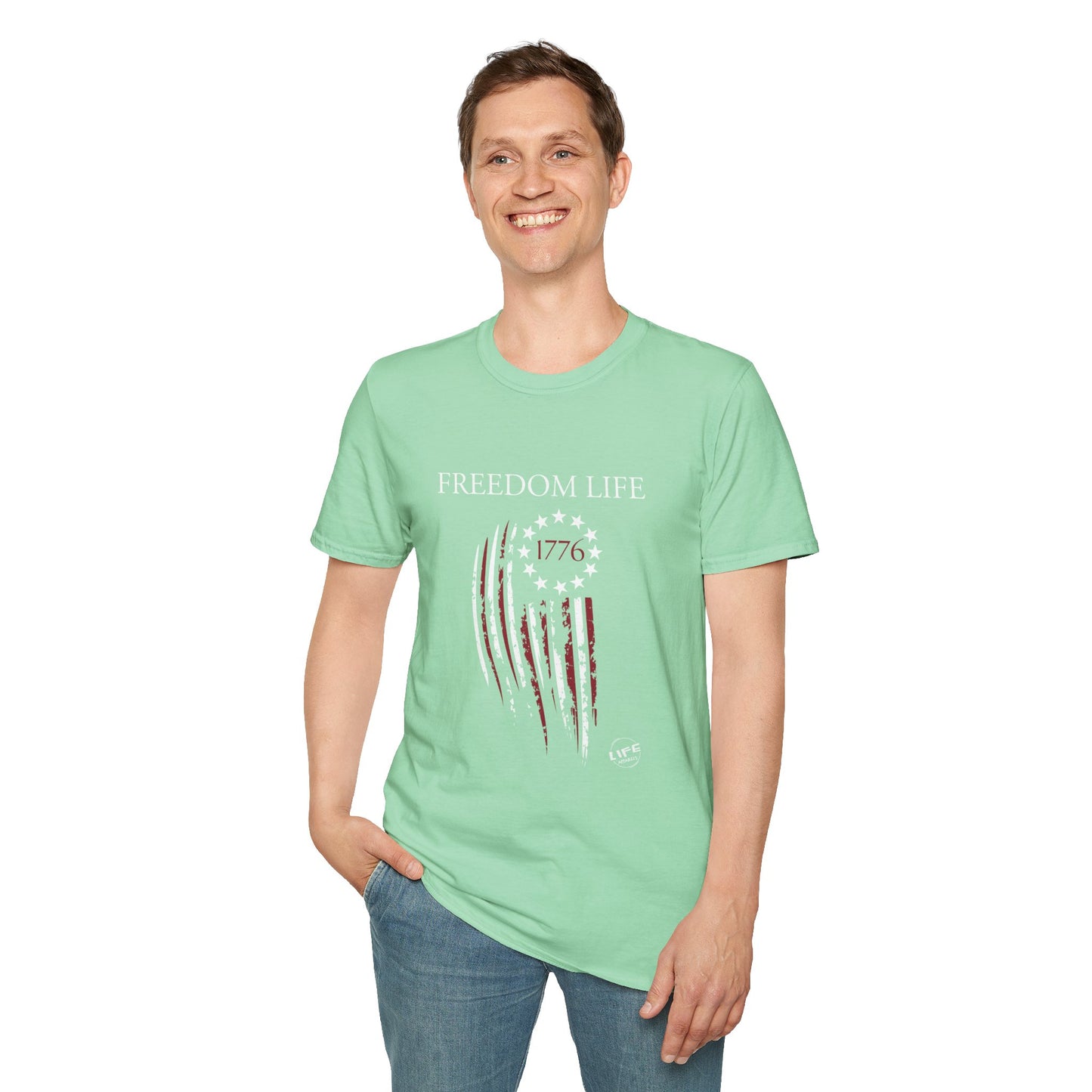 Freedom Life Graphic T-Shirt, Patriotic Apparel, Freedom Tee, Independence Day Gift, 4th of July Celebration, Freedom LIfe Shirt