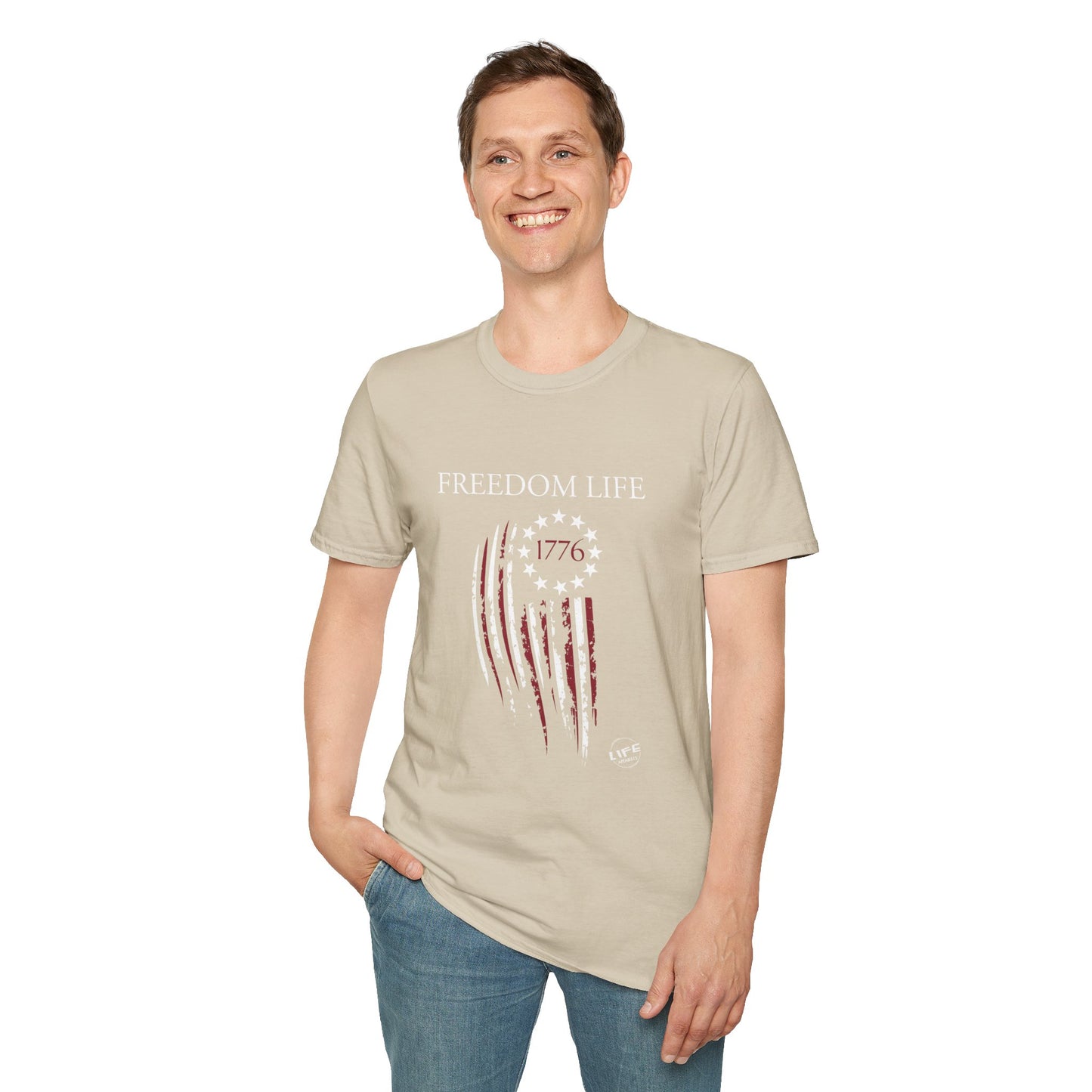 Freedom Life Graphic T-Shirt, Patriotic Apparel, Freedom Tee, Independence Day Gift, 4th of July Celebration, Freedom LIfe Shirt