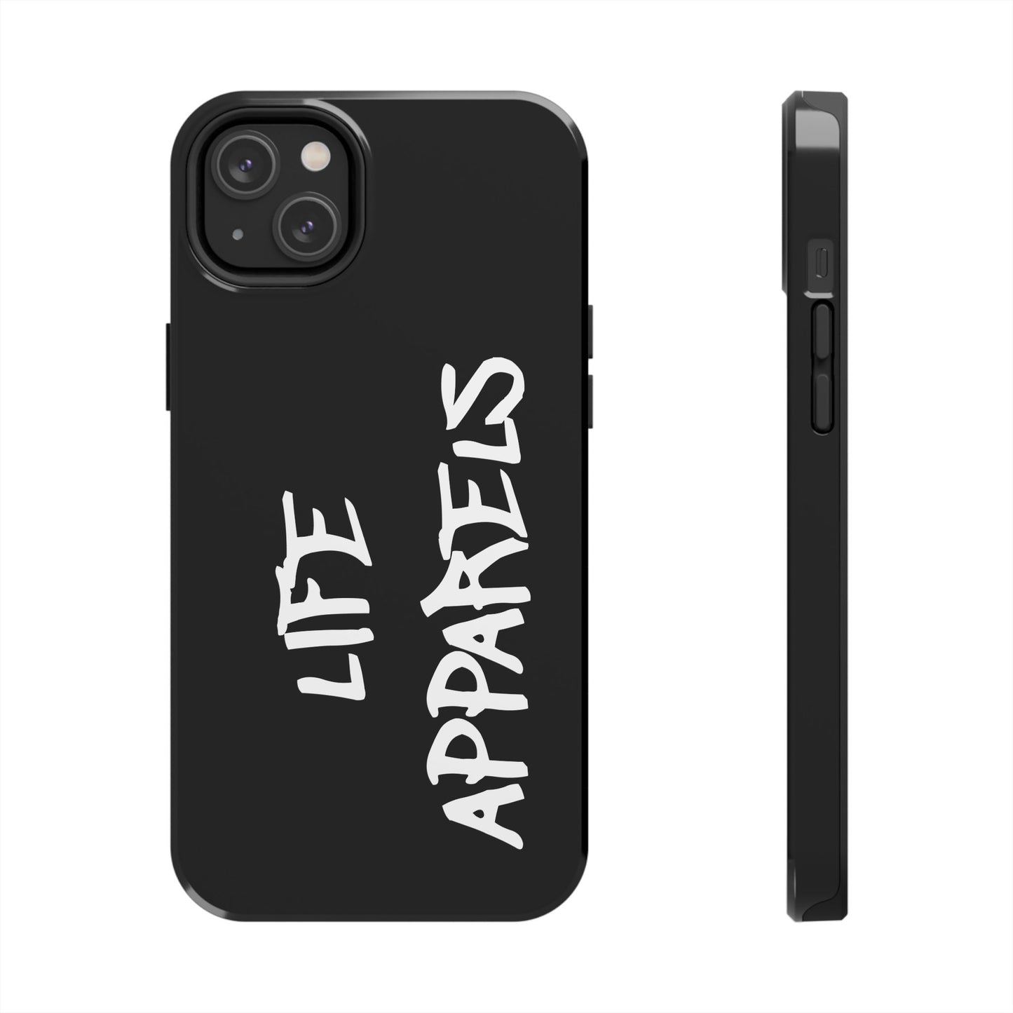 Stylish Tough Phone Case with 'Life Apparels' Design – Durable and Trendy Protection