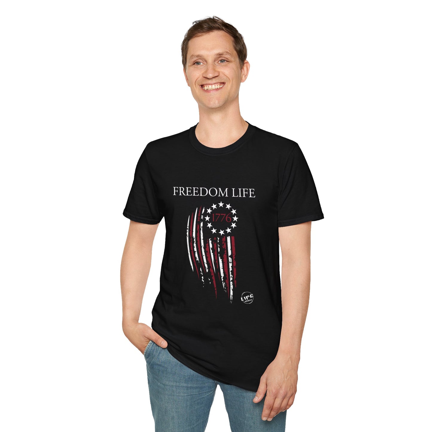 Freedom Life Graphic T-Shirt, Patriotic Apparel, Freedom Tee, Independence Day Gift, 4th of July Celebration, Freedom LIfe Shirt