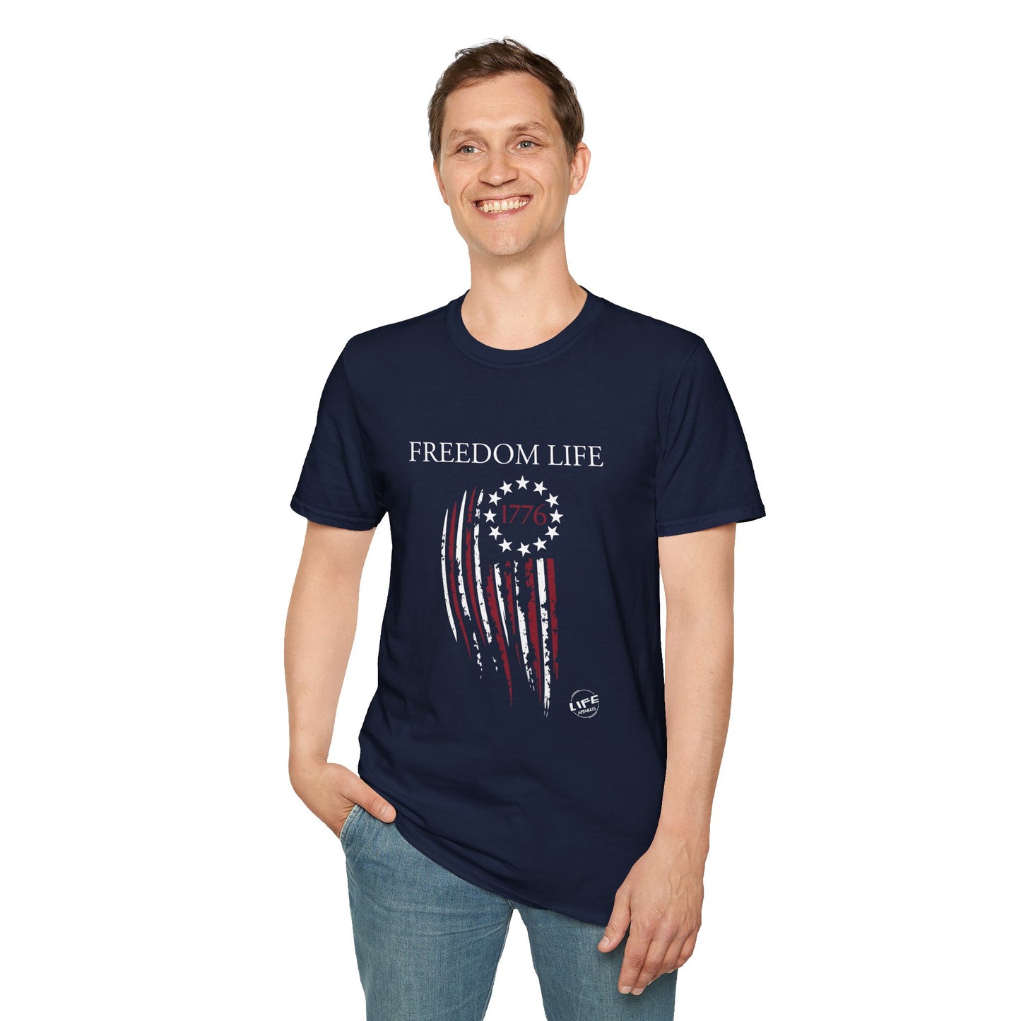 Freedom Life Graphic T-Shirt, Patriotic Apparel, Freedom Tee, Independence Day Gift, 4th of July Celebration, Freedom LIfe Shirt