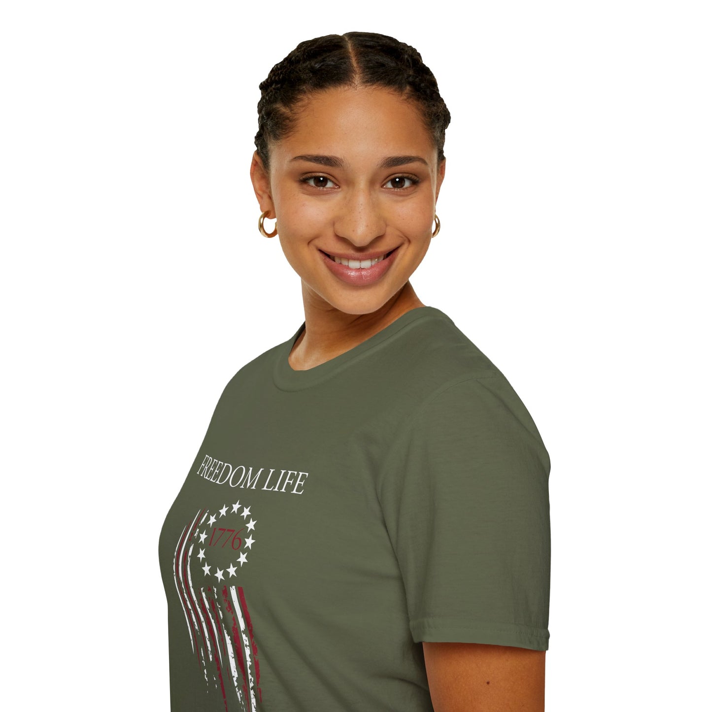 Freedom Life Graphic T-Shirt, Patriotic Apparel, Freedom Tee, Independence Day Gift, 4th of July Celebration, Freedom LIfe Shirt