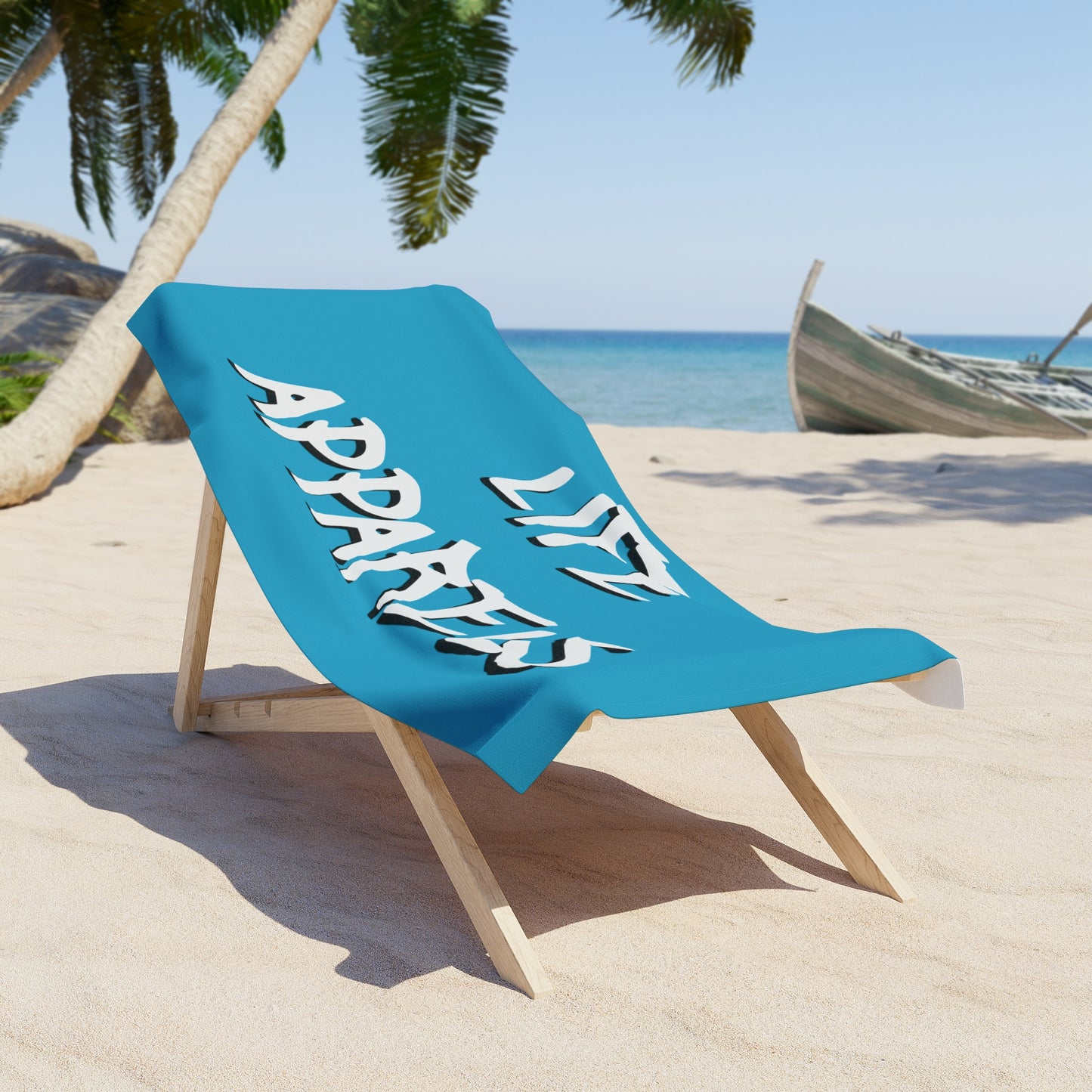 Vibrant Beach Towel - 'Life Apparels' for Summer Fun and Relaxation