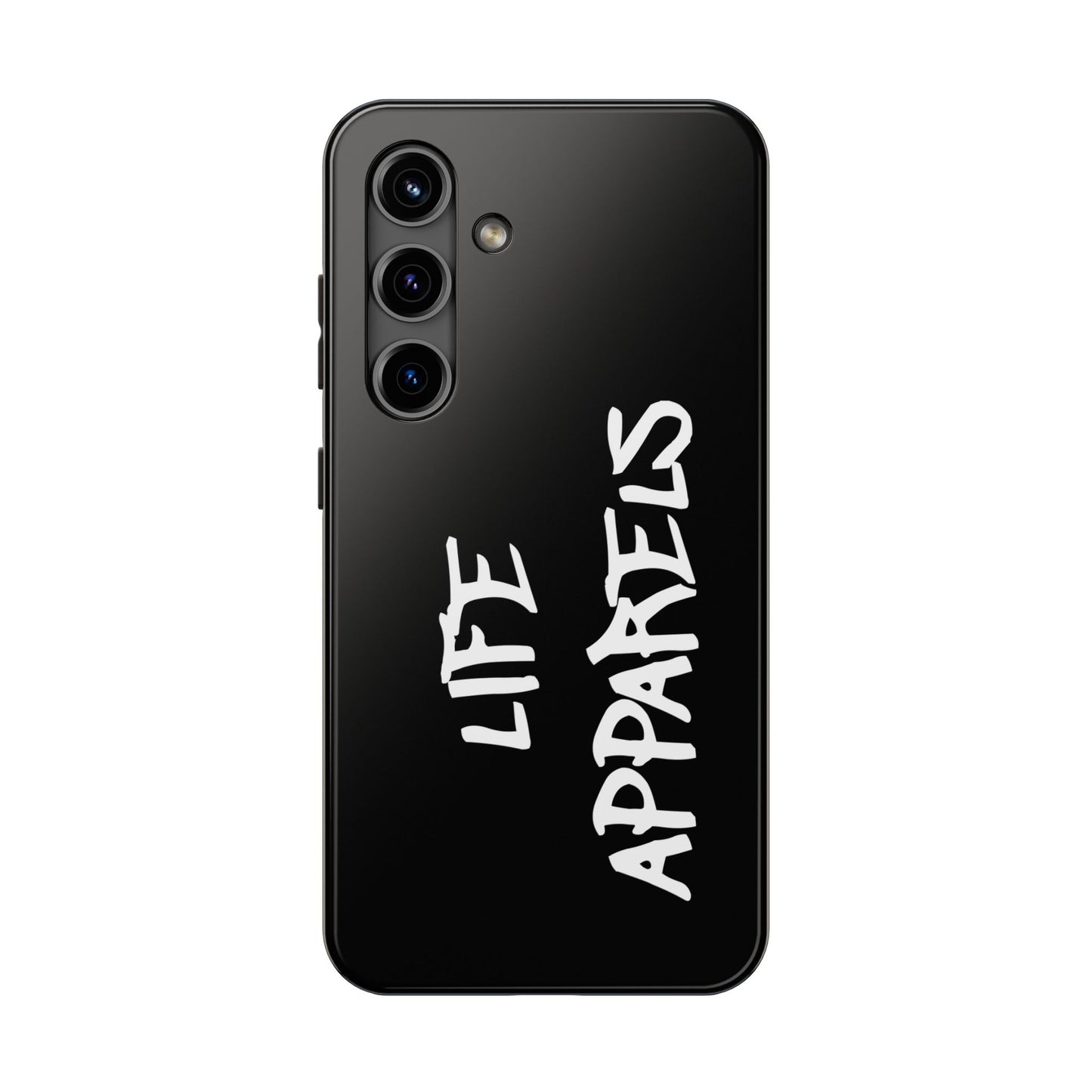 Stylish Tough Phone Case with 'Life Apparels' Design – Durable and Trendy Protection