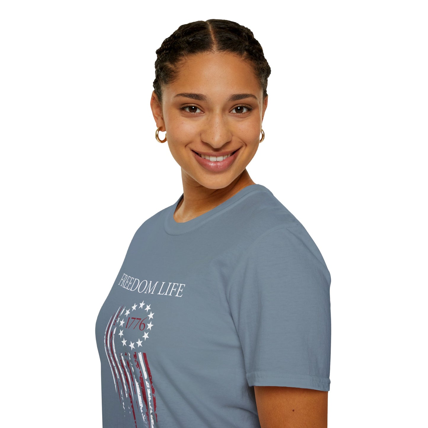 Freedom Life Graphic T-Shirt, Patriotic Apparel, Freedom Tee, Independence Day Gift, 4th of July Celebration, Freedom LIfe Shirt