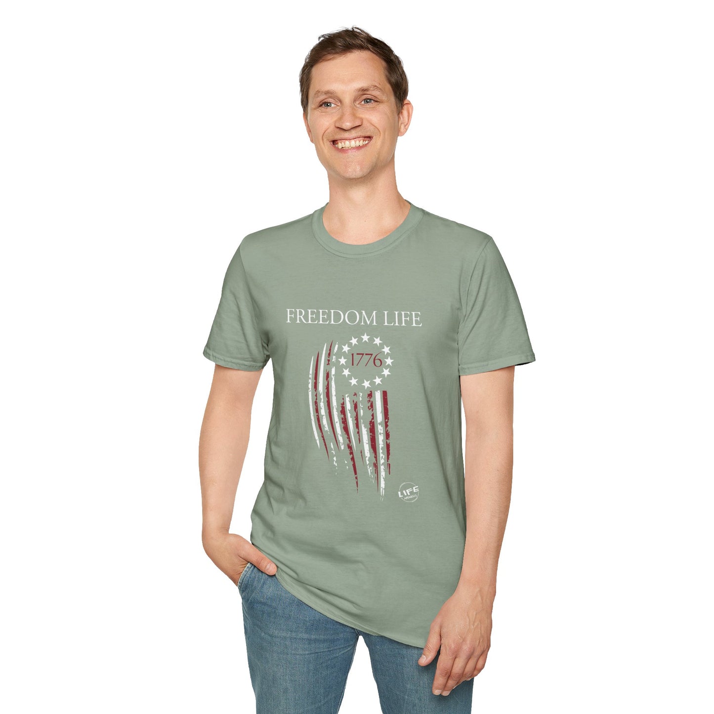 Freedom Life Graphic T-Shirt, Patriotic Apparel, Freedom Tee, Independence Day Gift, 4th of July Celebration, Freedom LIfe Shirt