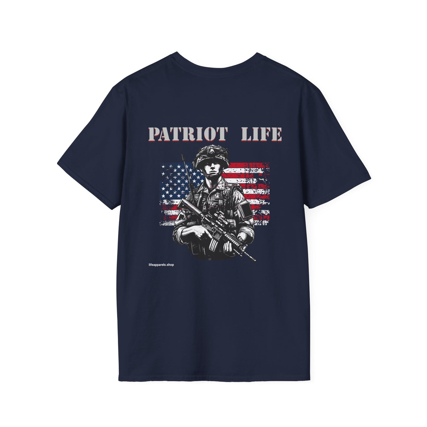 Patriot Life Unisex Softstyle T-Shirt - Celebrate Freedom & Honor Heroes