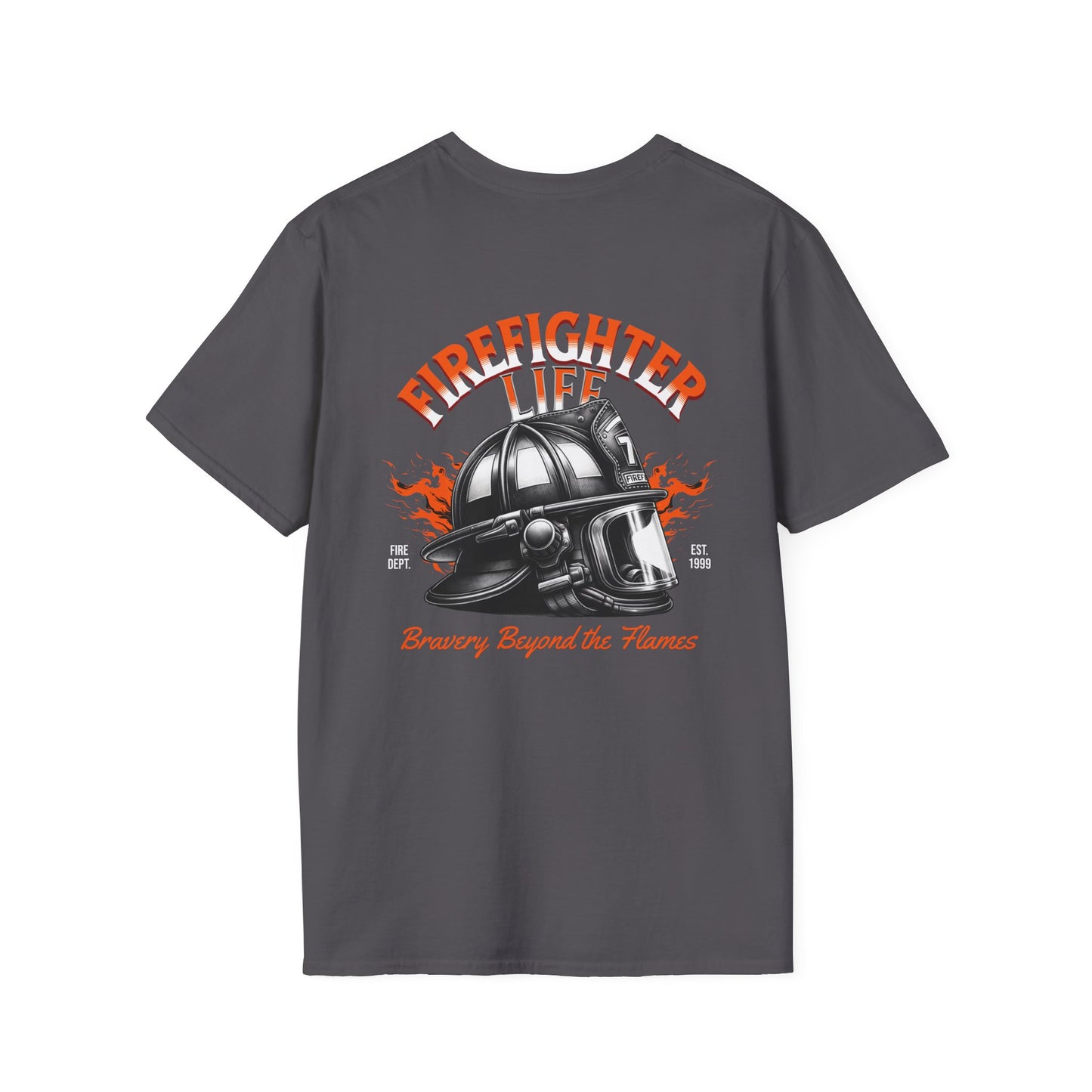 Firefighter Life Softstyle T-Shirt - Bravery Beyond the Flames