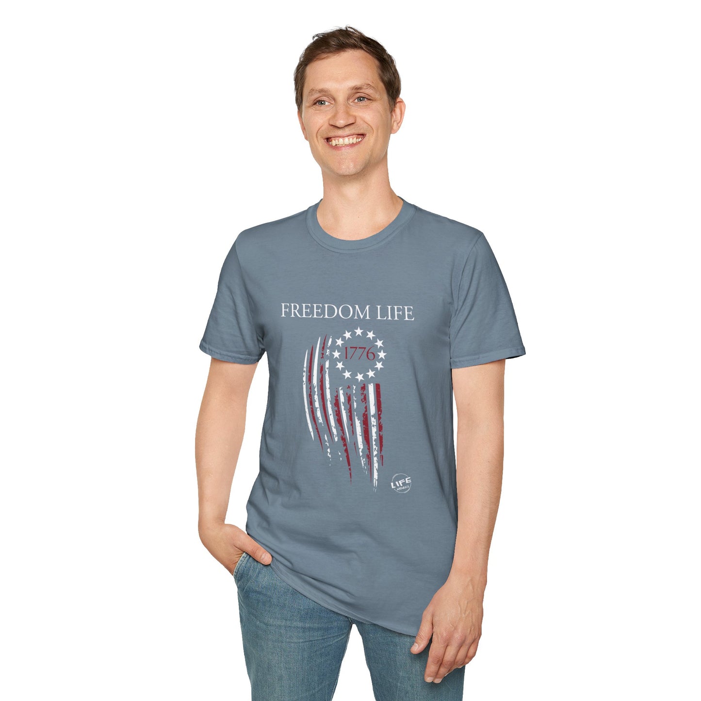 Freedom Life Graphic T-Shirt, Patriotic Apparel, Freedom Tee, Independence Day Gift, 4th of July Celebration, Freedom LIfe Shirt