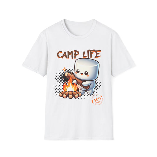 Camp Life Unisex T-Shirt, Outdoor Adventure Tee, Gift for Campers, Summer Vibes Shirt, Cozy Nature Apparel
