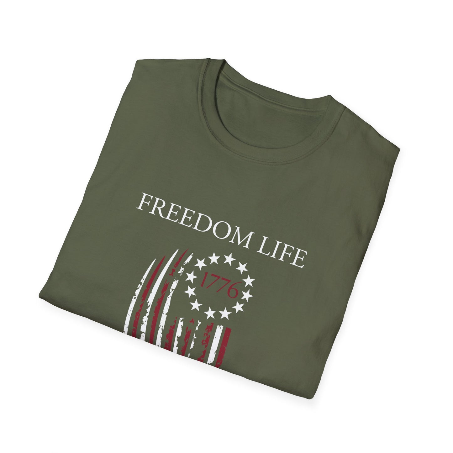 Freedom Life Graphic T-Shirt, Patriotic Apparel, Freedom Tee, Independence Day Gift, 4th of July Celebration, Freedom LIfe Shirt