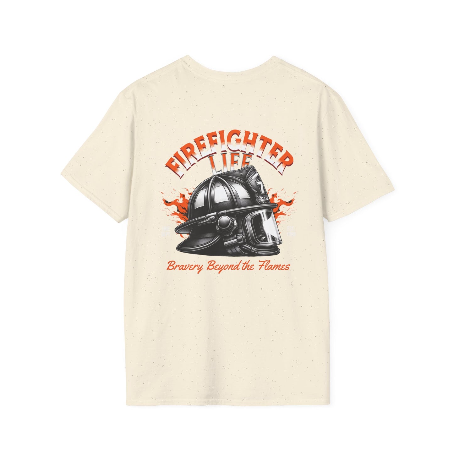 Firefighter Life Softstyle T-Shirt - Bravery Beyond the Flames