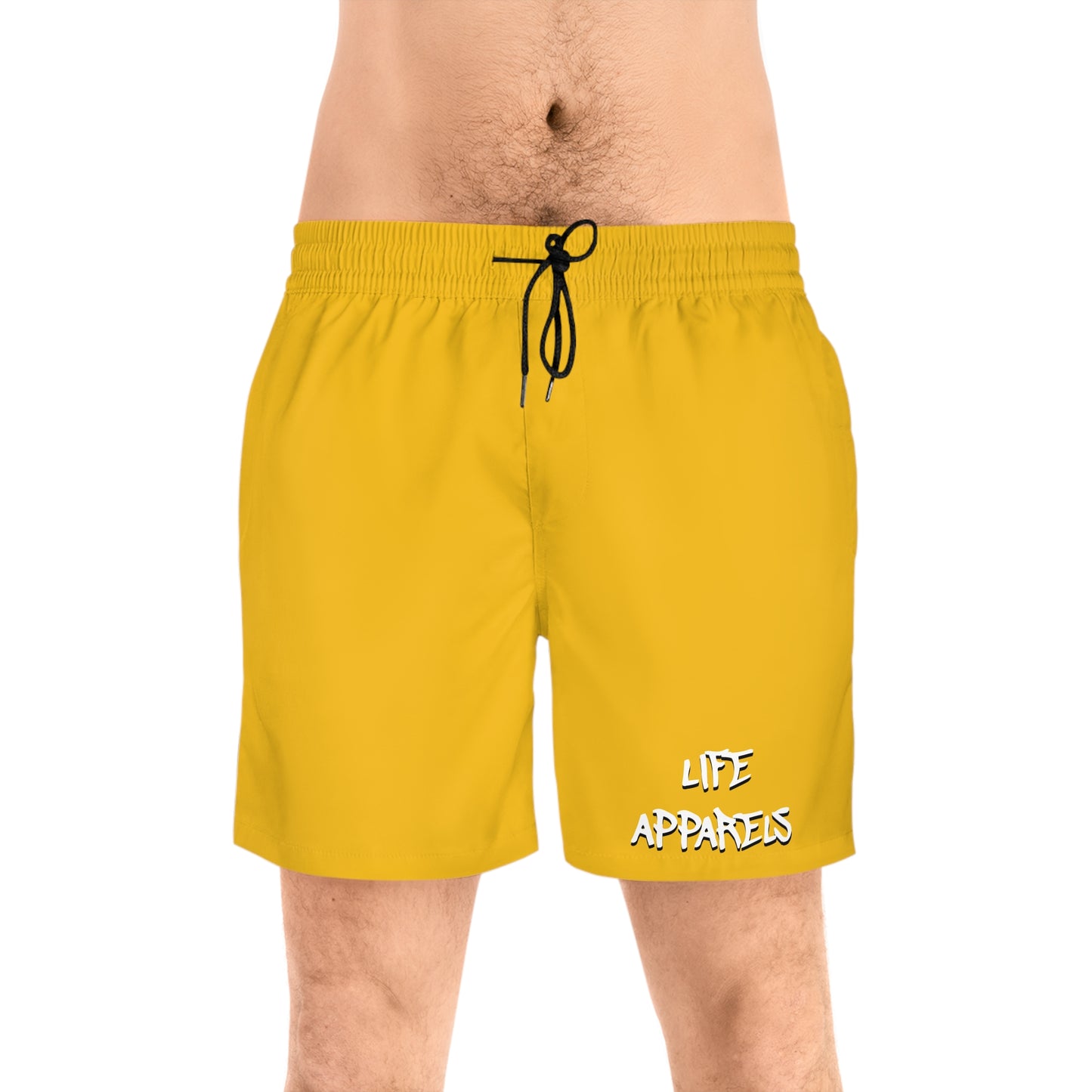 Vibrant Yellow Men's Swim Shorts - Perfect for Summer Fun