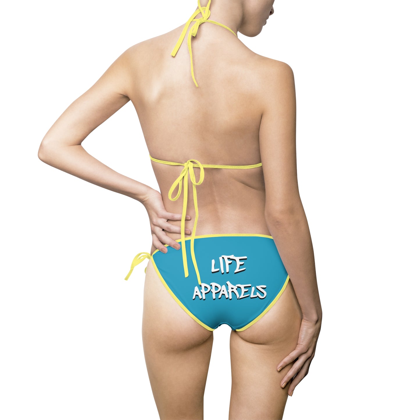 Summer Bikinis for Women - "Life Awaits" Swimwear - Vibrant Aqua Color