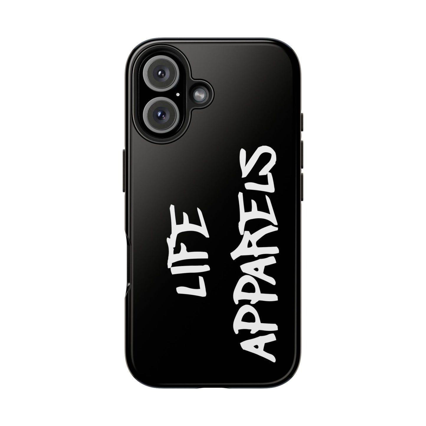 Stylish Tough Phone Case with 'Life Apparels' Design – Durable and Trendy Protection