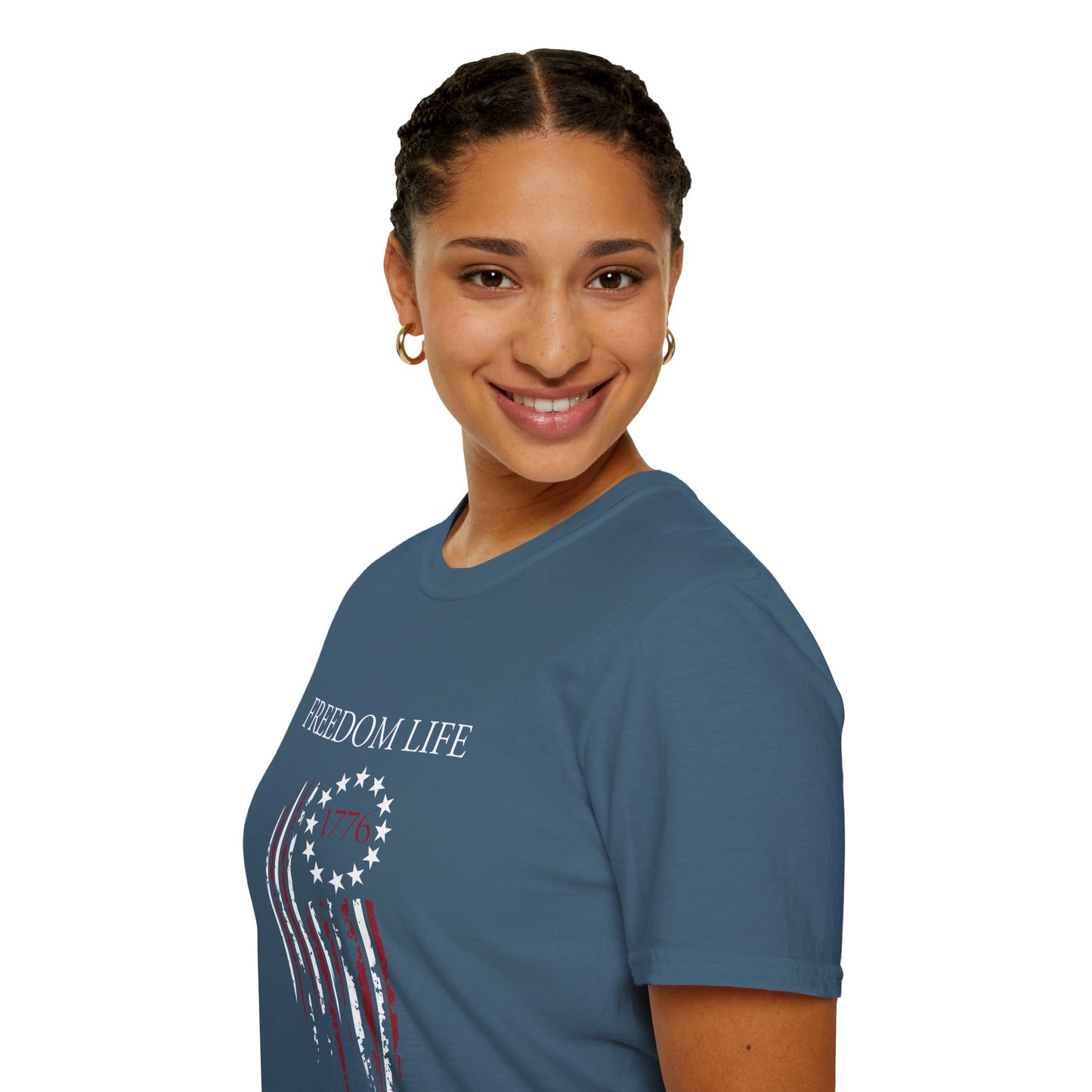 Freedom Life Graphic T-Shirt, Patriotic Apparel, Freedom Tee, Independence Day Gift, 4th of July Celebration, Freedom LIfe Shirt
